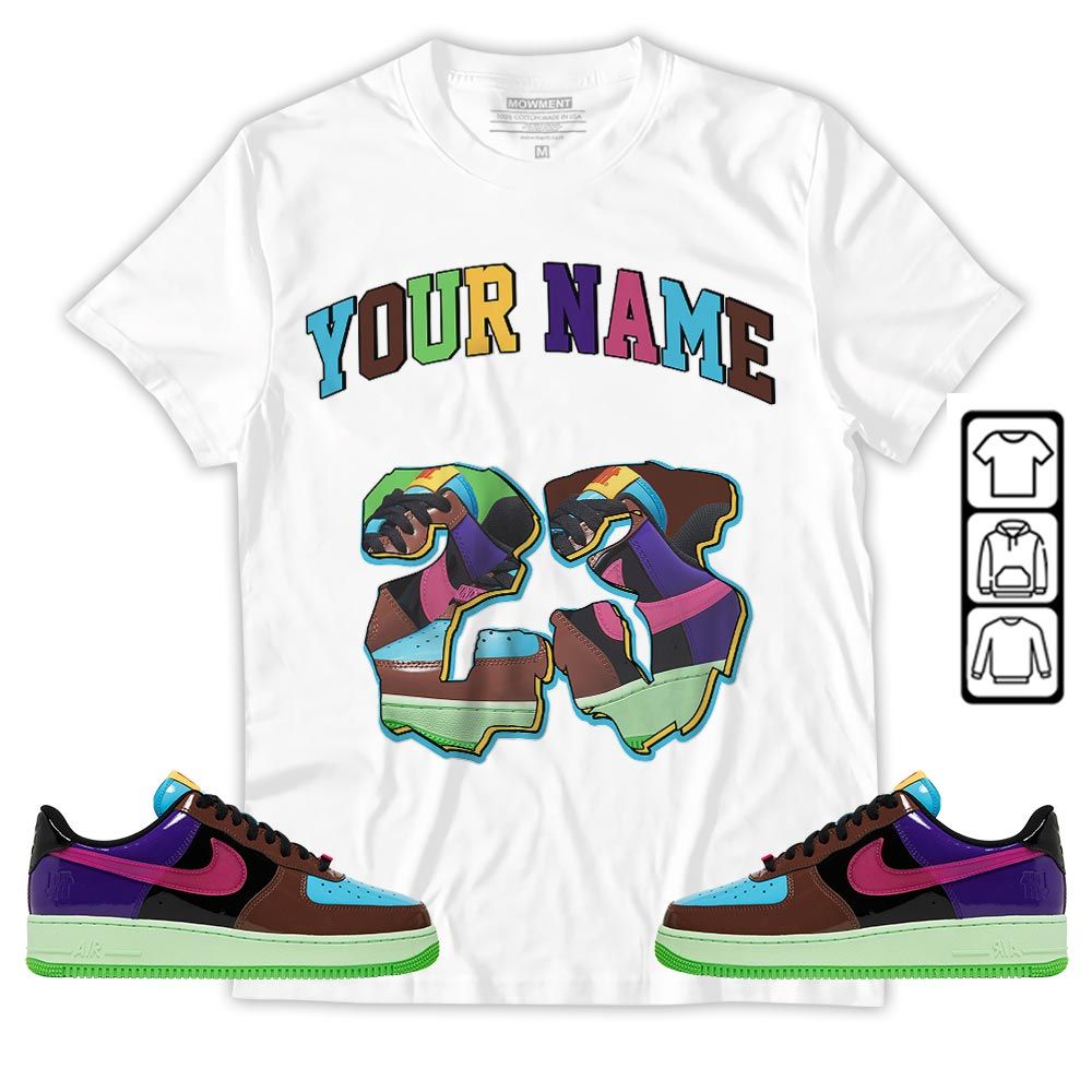 Custom Drip 23 Sneaker Shirt Match AF 1 Low SP Pink Prime, Air Force 1 Undefeated Pink Prime MKO Sweatshirt