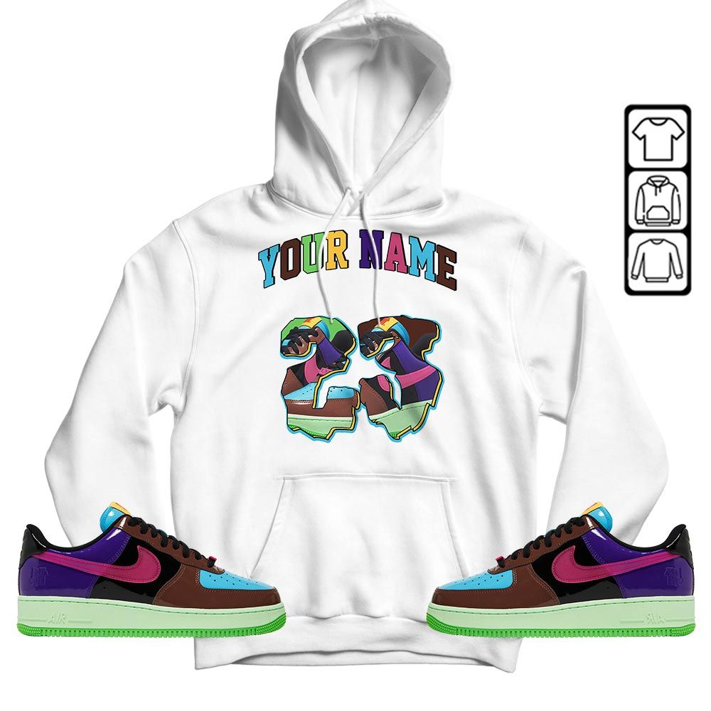 Custom Drip 23 Sneaker Shirt Match AF 1 Low SP Pink Prime, Air Force 1 Undefeated Pink Prime MKO T-Shirt