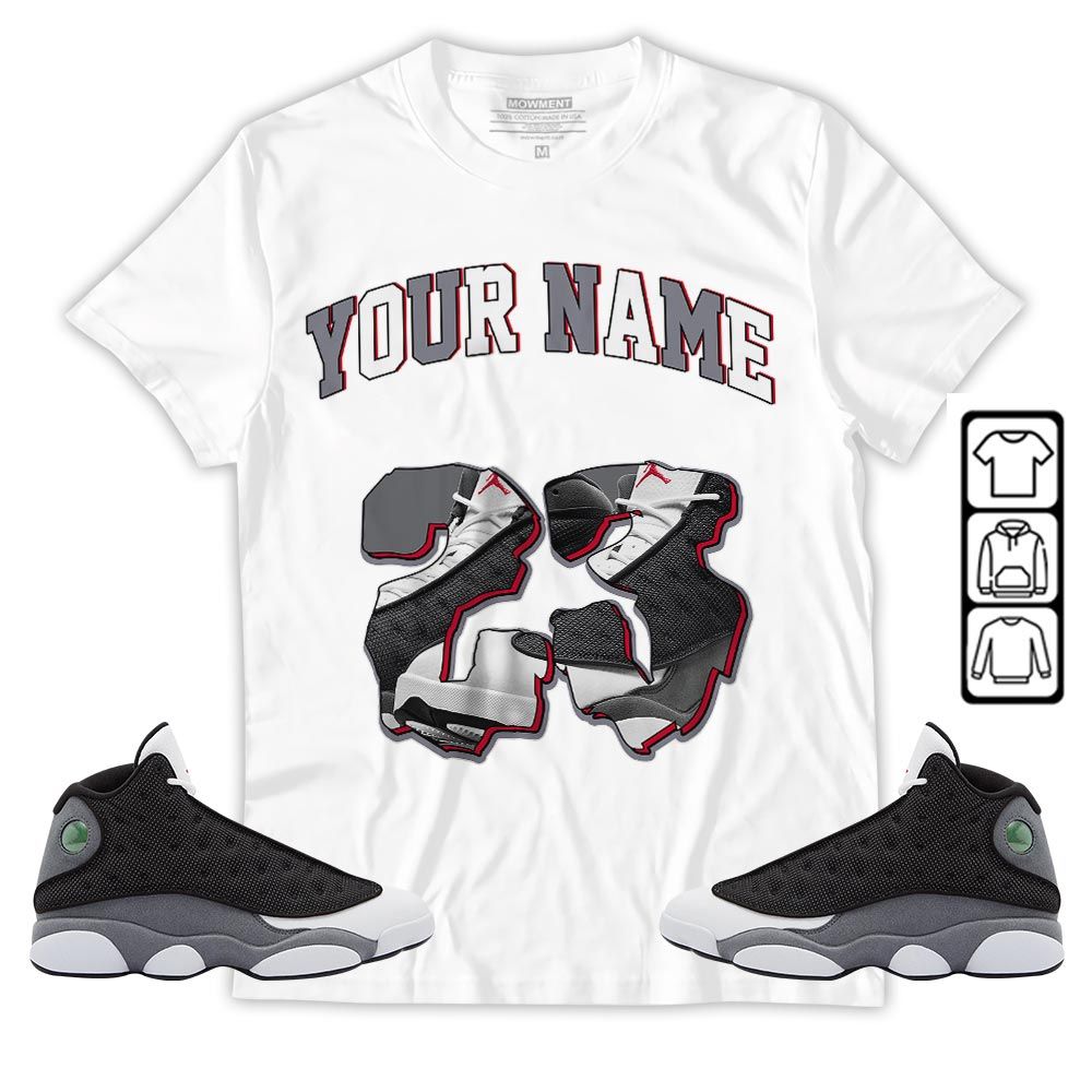 Custom Drip 23 Sneaker Shirt Match Black Flint 13s, Jordan Retro 13 Black Flint MKO Hoodie