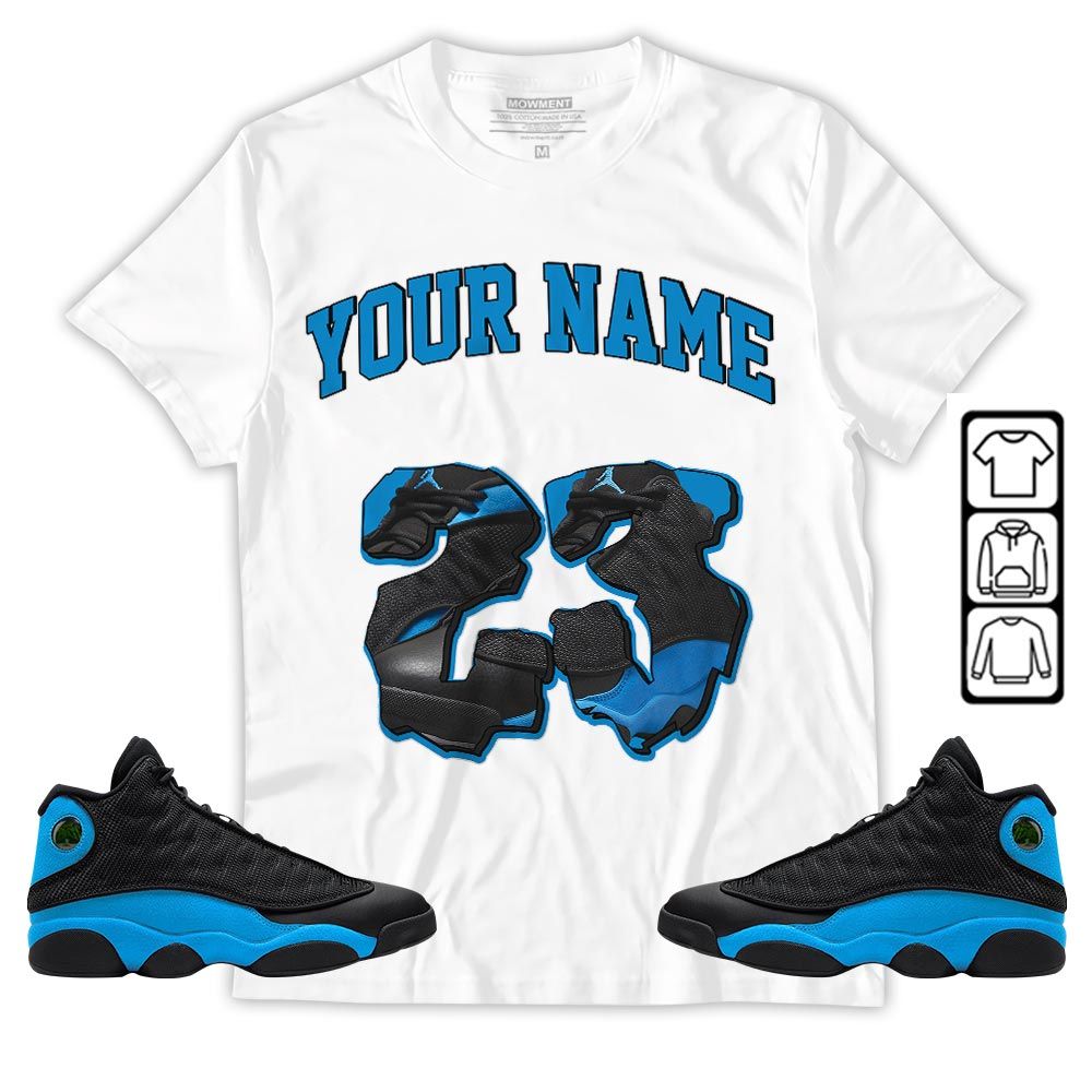 Custom Drip 23 Sneaker Shirt Match Black University Blue 13s, Jordan 13 Black University Blue 2022 MKO T-Shirt Custom Drip 23 Sneaker Shirt Match Black University Blue 13s, Jordan 13 Black University Blue 2022 MKO T-Shirt