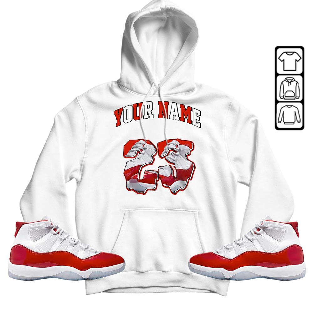 Custom Drip 23 Sneaker Shirt Match Cherry 11s, Jordan 11 Retro Cherry MKO T-Shirt
