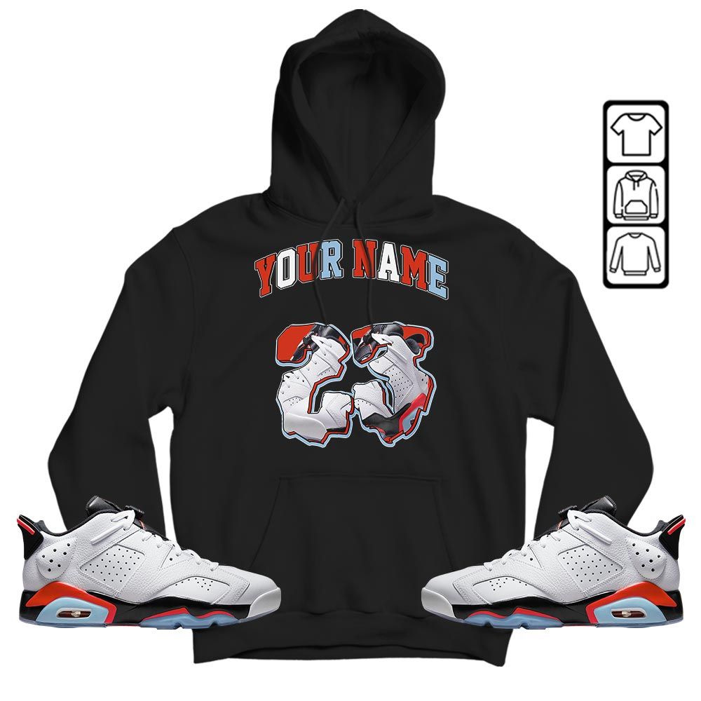 Custom Drip 23 Sneaker Shirt Match Low Infrared 6s, Jordan 6 Low Infrared MKO T-Shirt Custom Drip 23 Sneaker Shirt Match Low Infrared 6s, Jordan 6 Low Infrared MKO T-Shirt