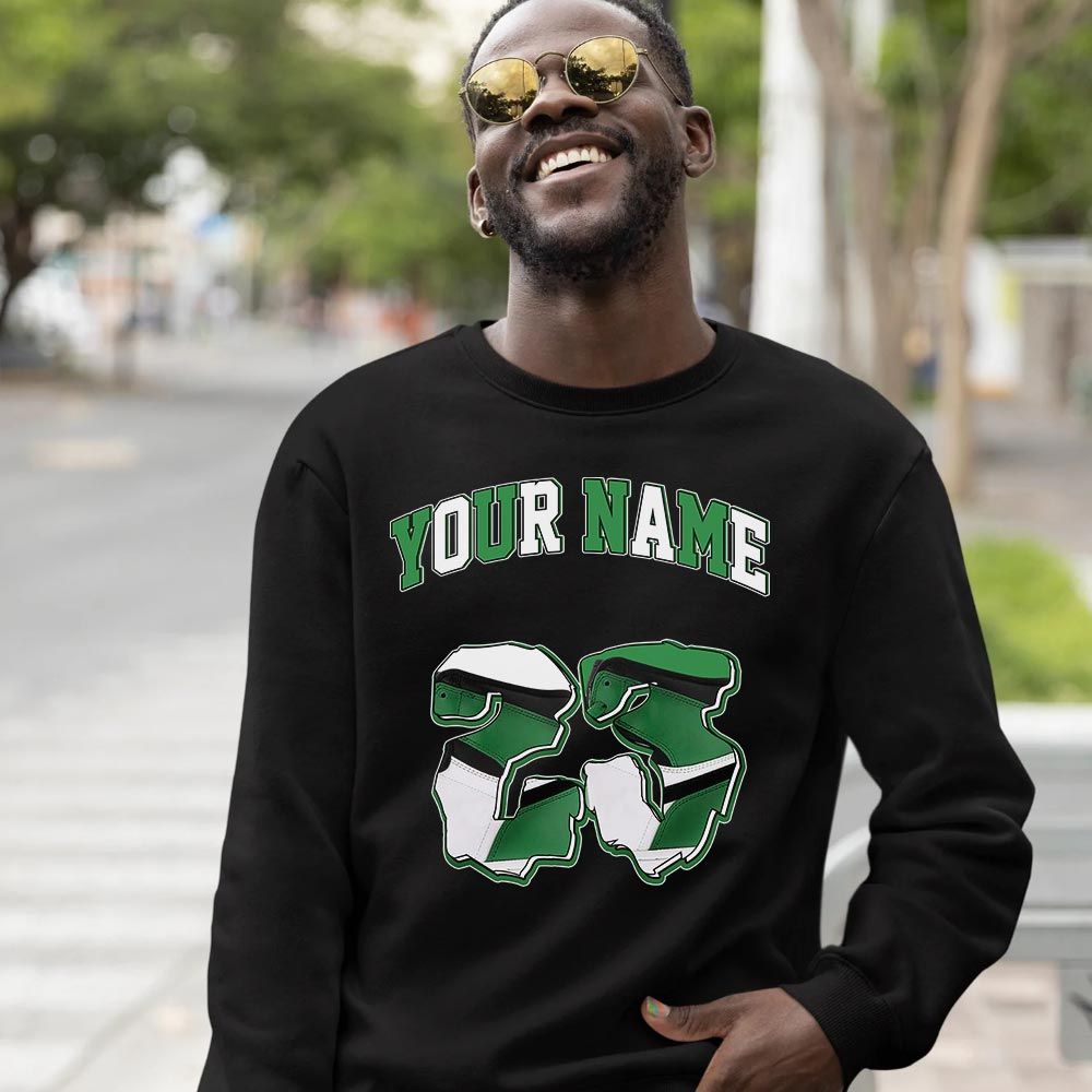Custom Drip 23 Sneaker Shirt Match Lucky Green 1s, Jordan 1 Lucky Green MKO T-Shirt Custom Drip 23 Sneaker Shirt Match Lucky Green 1s, Jordan 1 Lucky Green MKO T-Shirt