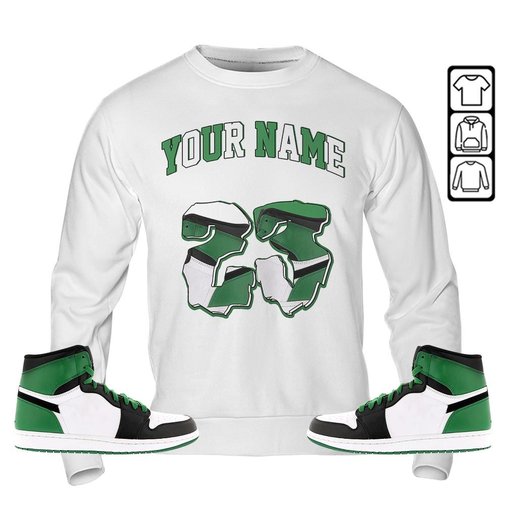 Custom Drip 23 Sneaker Shirt Match Lucky Green 1s, Jordan 1 Lucky Green MKO T-Shirt Custom Drip 23 Sneaker Shirt Match Lucky Green 1s, Jordan 1 Lucky Green MKO T-Shirt