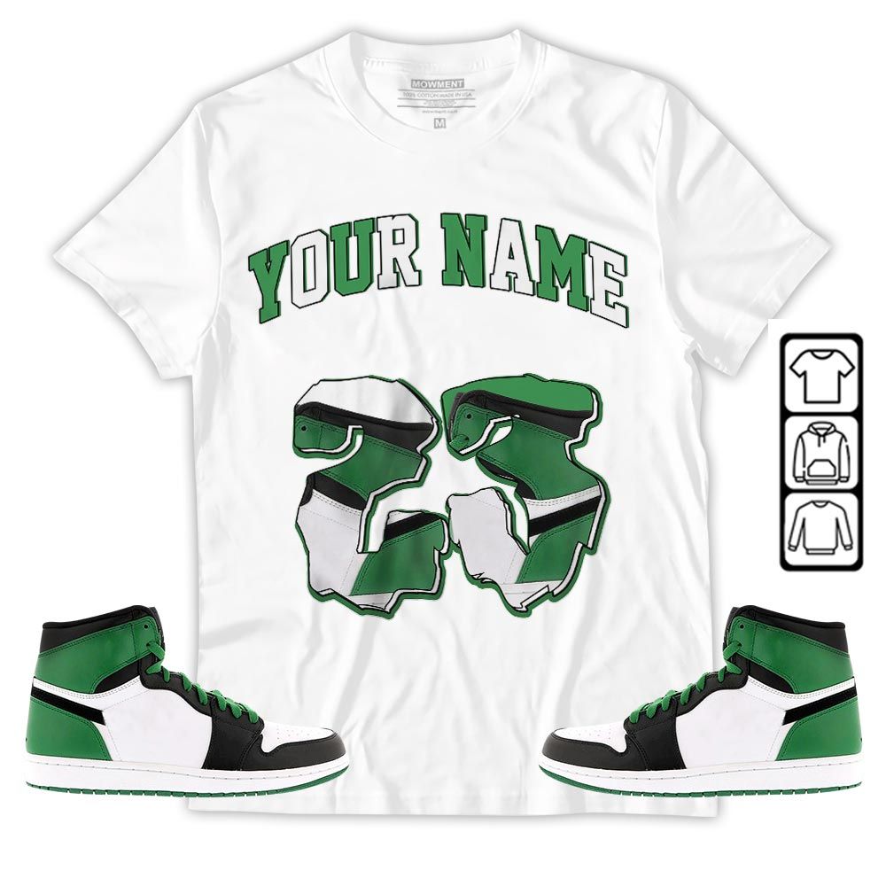 Custom Drip 23 Sneaker Shirt Match Lucky Green 1s, Jordan 1 Lucky Green MKO T-Shirt Custom Drip 23 Sneaker Shirt Match Lucky Green 1s, Jordan 1 Lucky Green MKO T-Shirt