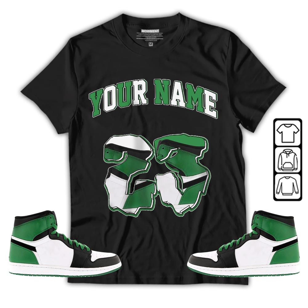 Custom Drip 23 Sneaker Shirt Match Lucky Green 1s, Jordan 1 Lucky Green MKO T-Shirt Custom Drip 23 Sneaker Shirt Match Lucky Green 1s, Jordan 1 Lucky Green MKO T-Shirt