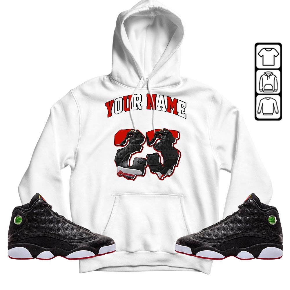 Custom Drip 23 Sneaker Shirt Match Retro Playoffs 13s, Jordan 13 Playoffs MKO T-Shirt