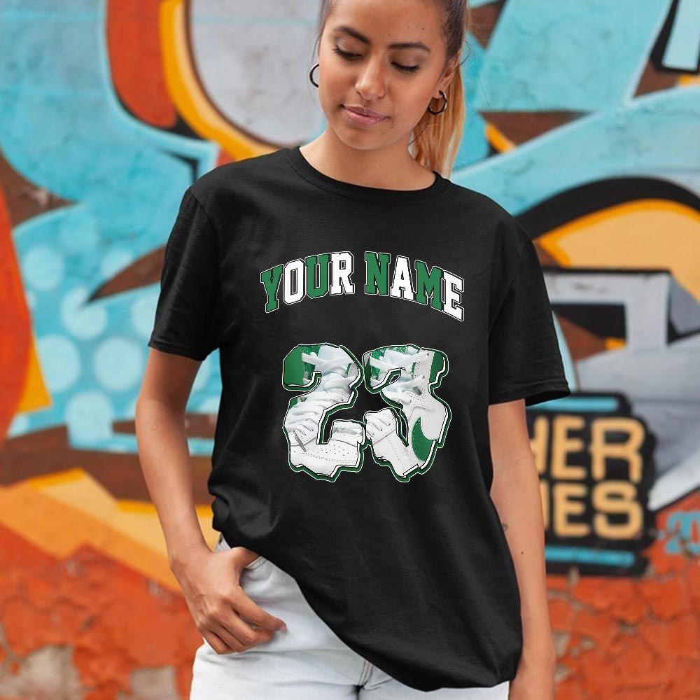 Custom Drip 23 Sneaker Shirt Match SP Pine Green, Air Ship SP Pine Green MKO T-Shirt Custom Drip 23 Sneaker Shirt Match SP Pine Green, Air Ship SP Pine Green MKO T-Shirt