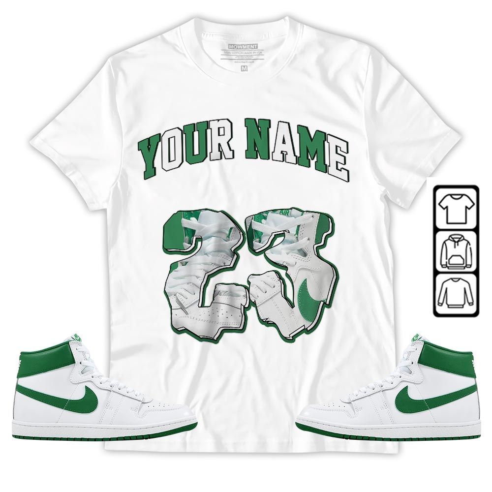 Custom Drip 23 Sneaker Shirt Match SP Pine Green, Air Ship SP Pine Green MKO T-Shirt Custom Drip 23 Sneaker Shirt Match SP Pine Green, Air Ship SP Pine Green MKO T-Shirt