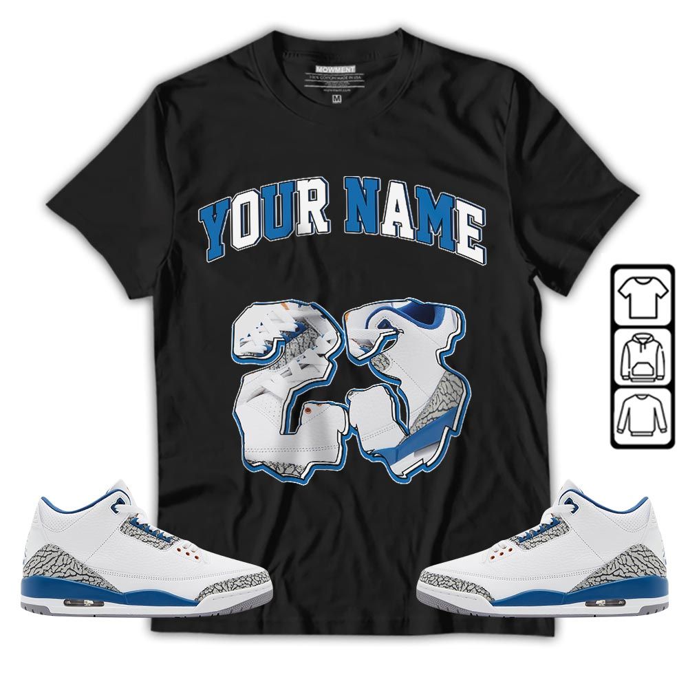 Custom Drip 23 Sneaker Shirt Match Wizards 3s, Jordan Retro 3 Wizards MKO T-Shirt Custom Drip 23 Sneaker Shirt Match Wizards 3s, Jordan Retro 3 Wizards MKO T-Shirt