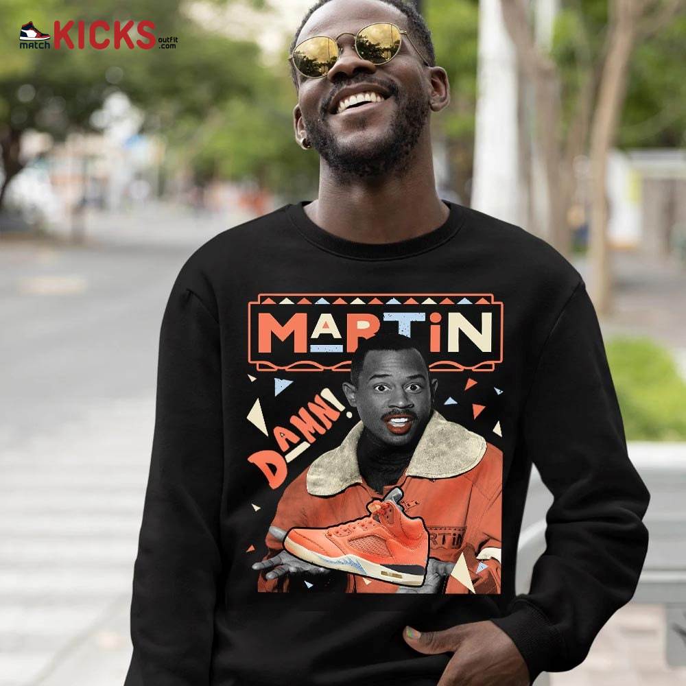 Custom Martin Tv Sneaker Shirt Match Crimson Bliss 5s, Jordan 5 DJ Khaled Crimson Bliss MKO T-Shirt Custom Martin Tv Sneaker Shirt Match Crimson Bliss 5s, Jordan 5 DJ Khaled Crimson Bliss MKO T-Shirt