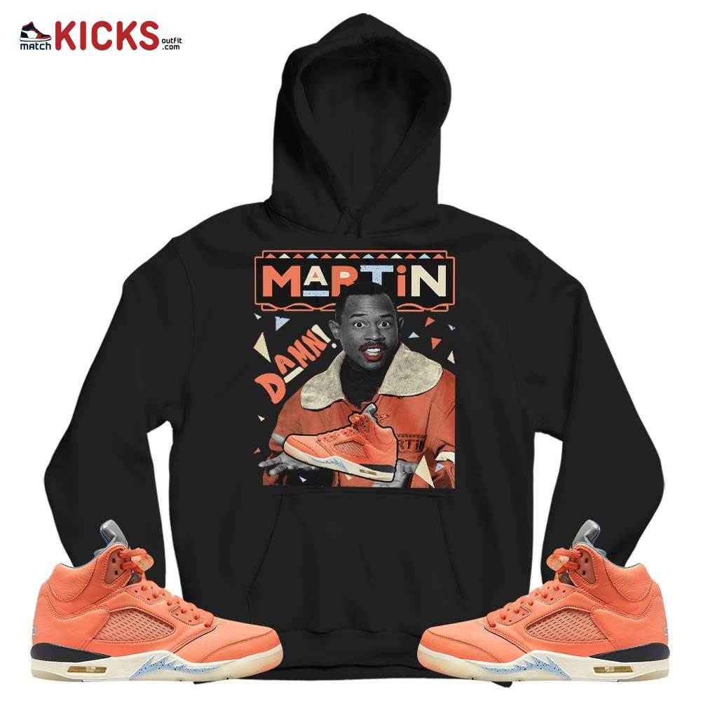 Custom Martin Tv Sneaker Shirt Match Crimson Bliss 5s, Jordan 5 DJ Khaled Crimson Bliss MKO T-Shirt Custom Martin Tv Sneaker Shirt Match Crimson Bliss 5s, Jordan 5 DJ Khaled Crimson Bliss MKO T-Shirt