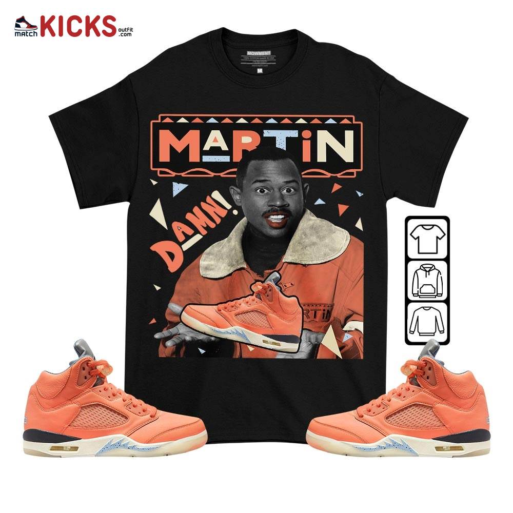Custom Martin Tv Sneaker Shirt Match Crimson Bliss 5s, Jordan 5 DJ Khaled Crimson Bliss MKO T-Shirt Custom Martin Tv Sneaker Shirt Match Crimson Bliss 5s, Jordan 5 DJ Khaled Crimson Bliss MKO T-Shirt