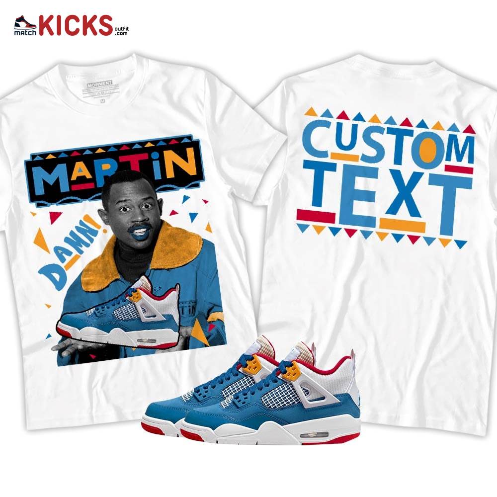 Custom Martin Tv Sneaker Shirt Match Retro Messy Room 4s, Jordan 4 GS Messy Room MKO T-Shirt