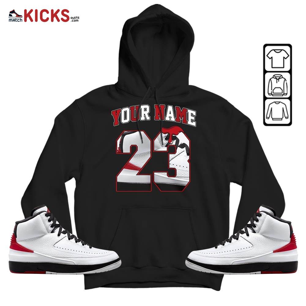 Custom Name Design Number 23 Drip Shoes Sneaker Shirt Match 2 Chicago Varsity Red, Jordan Retro 2 Chicago MKO T-Shirt Custom Name Design Number 23 Drip Shoes Sneaker Shirt Match 2 Chicago Varsity Red, Jordan Retro 2 Chicago MKO T-Shirt