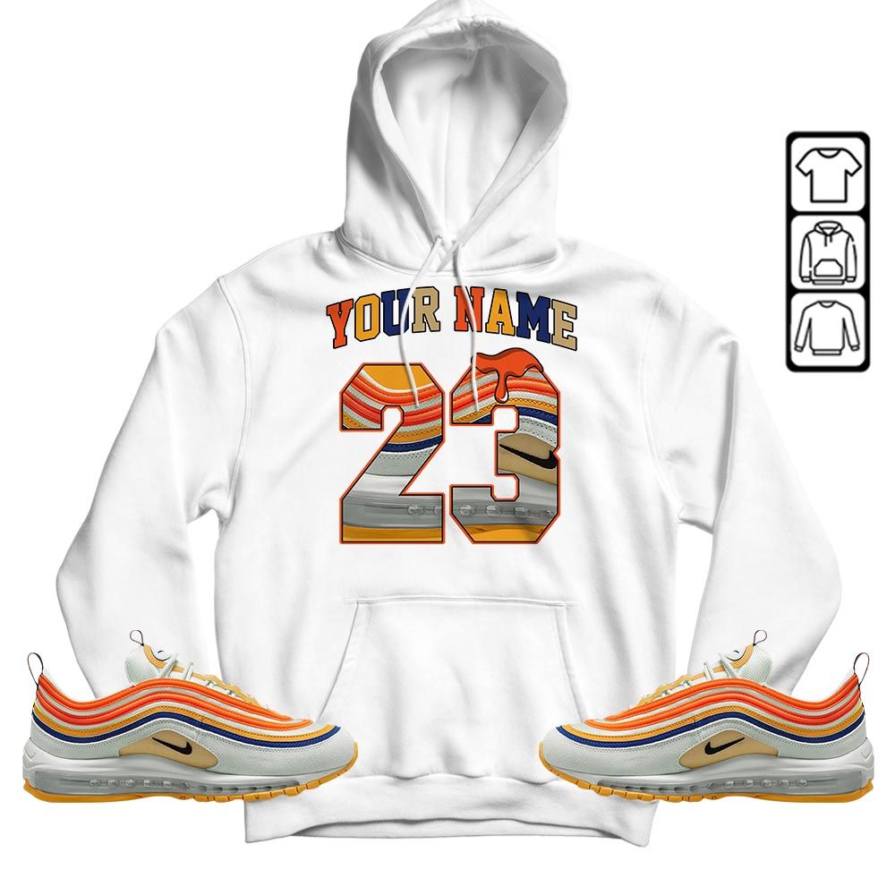 Custom Name Design Number 23 Drip Shoes Sneaker Shirt Match Max 97 Frank Rudy, Air Max 97 SE Air Pressure MKO T-Shirt
