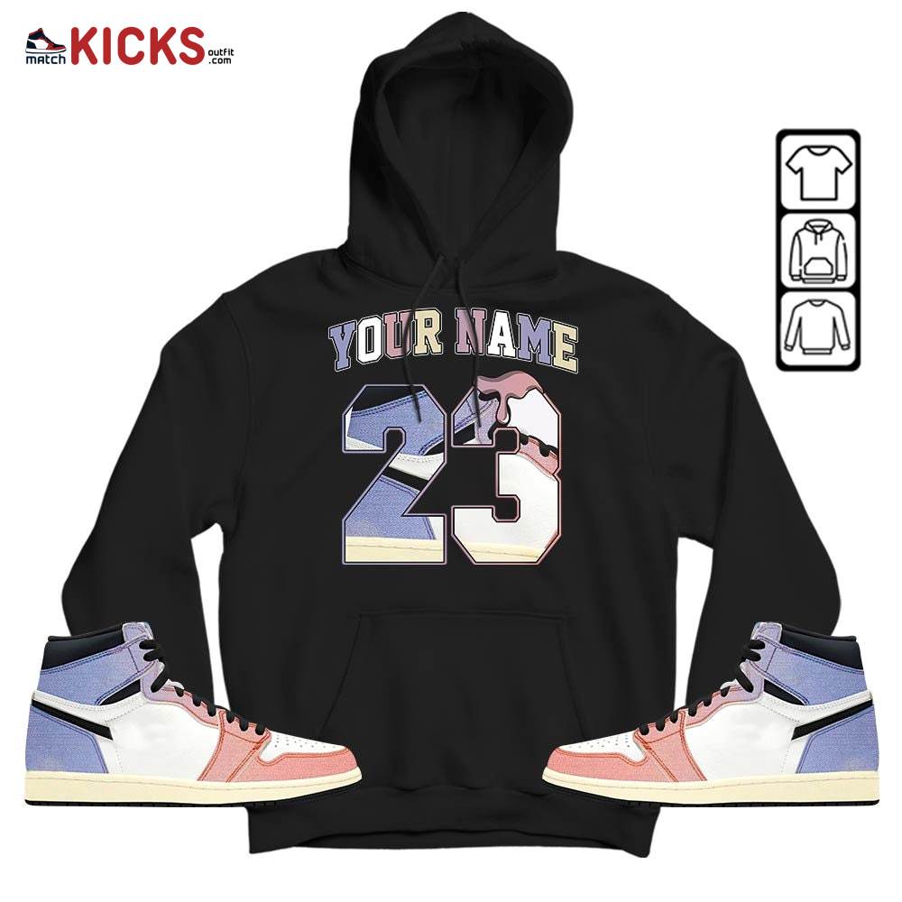 Custom Name Design Number 23 Drip Shoes Sneaker Shirt Match Retro Skyline 1s, Jordan 1 High OG Skyline MKO Hoodie Custom Name Design Number 23 Drip Shoes Sneaker Shirt Match Retro Skyline 1s, Jordan 1 High OG Skyline MKO Hoodie