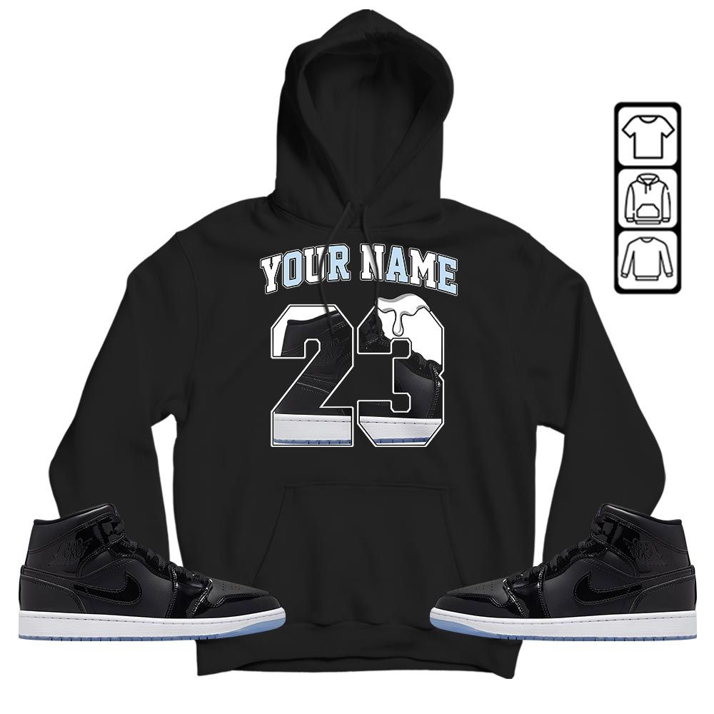 Custom Name Design Number 23 Drip Shoes Sneaker Shirt Match Space Jam 1s, Jordan 1 Mid Space Jam MKO T-Shirt Custom Name Design Number 23 Drip Shoes Sneaker Shirt Match Space Jam 1s, Jordan 1 Mid Space Jam MKO T-Shirt