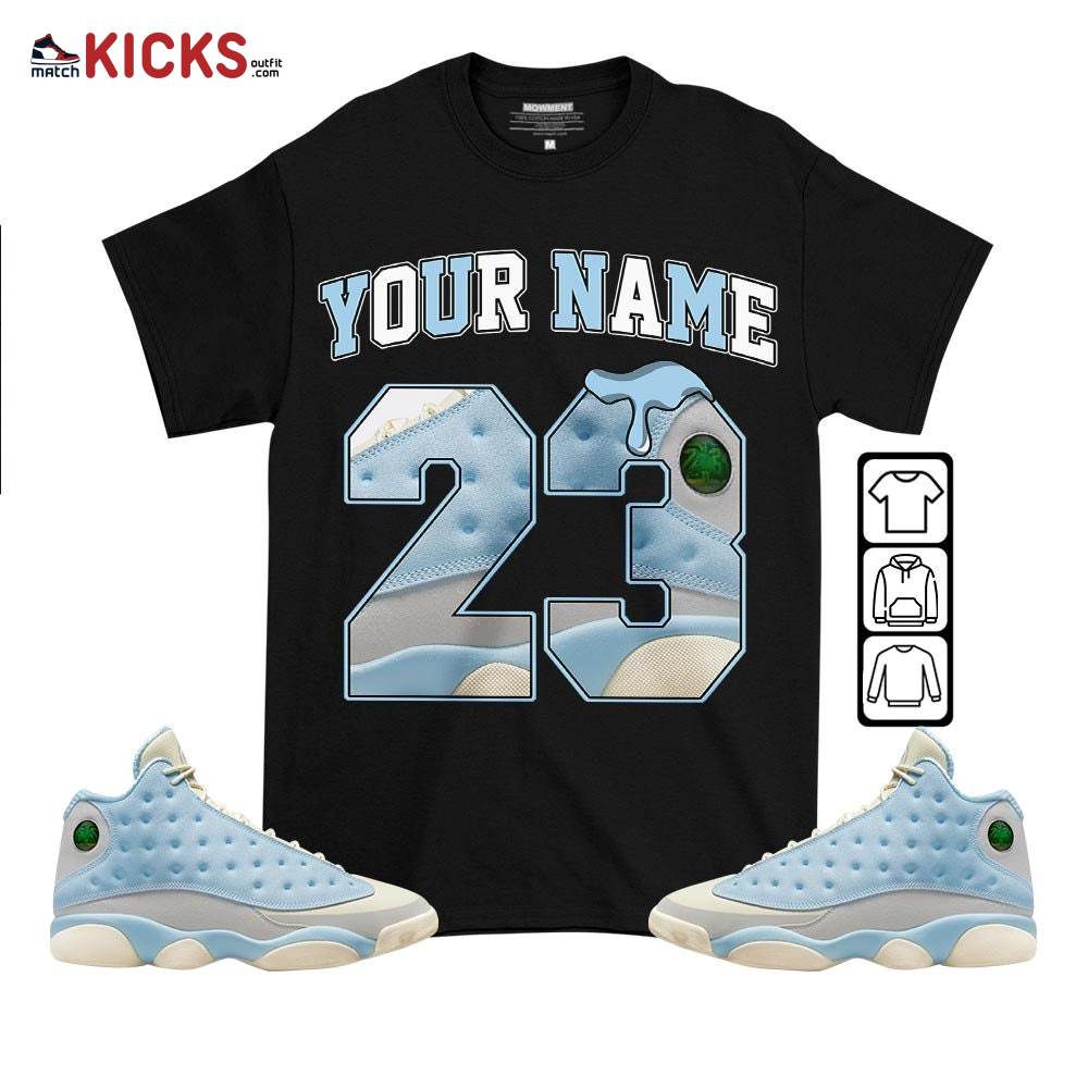 Custom Number 23 Drip Shoes Sneaker Shirt Match SoleFly 13s, Jordan 13 Retro SoleFly MKO T-Shirt