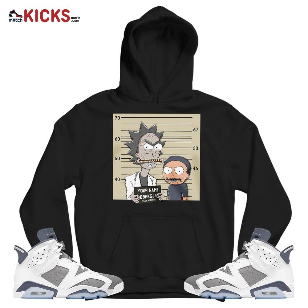 Custom Rick Wanted Sneaker Shirt Match Retro Cool Grey 6s, Jordan 6 Cool Grey MKO T-Shirt