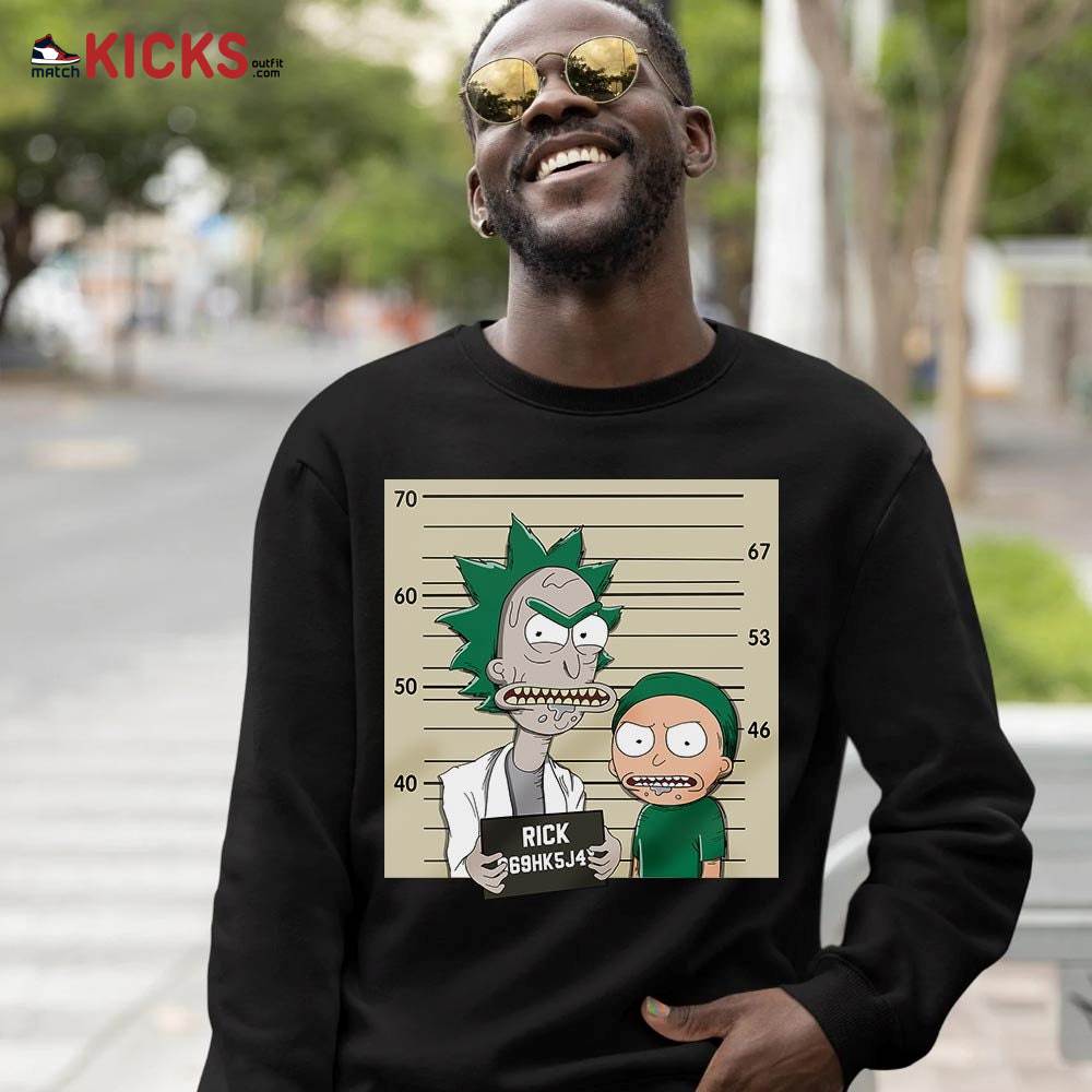 Custom Rick Wanted Sneaker Shirt Match Retro Pine Green 4s, Jordan 4 Pine Green MKO Sweatshirt Custom Rick Wanted Sneaker Shirt Match Retro Pine Green 4s, Jordan 4 Pine Green MKO Sweatshirt