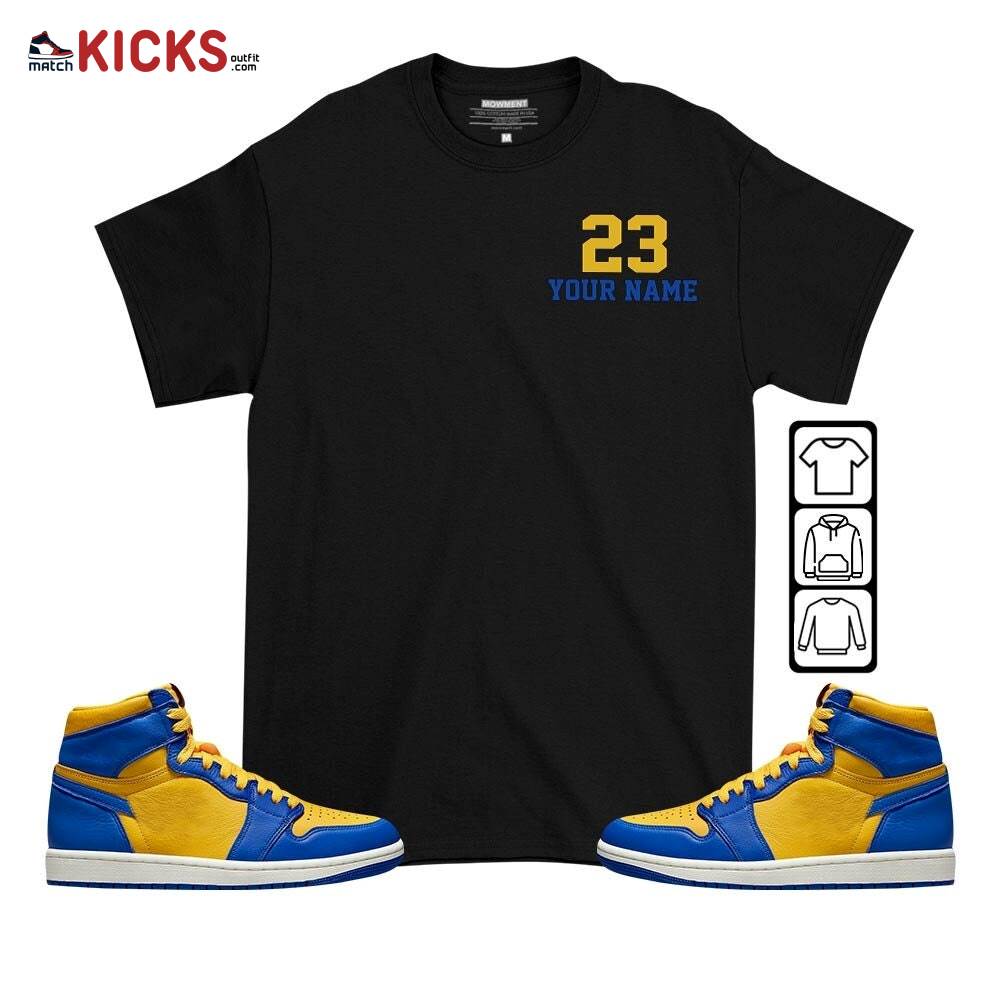 Custome Cup 23 Sneaker Shirt Match 2023 Laney 1s, Jordan 1 Retro High Laney MKO T-Shirt Custome Cup 23 Sneaker Shirt Match 2023 Laney 1s, Jordan 1 Retro High Laney MKO T-Shirt