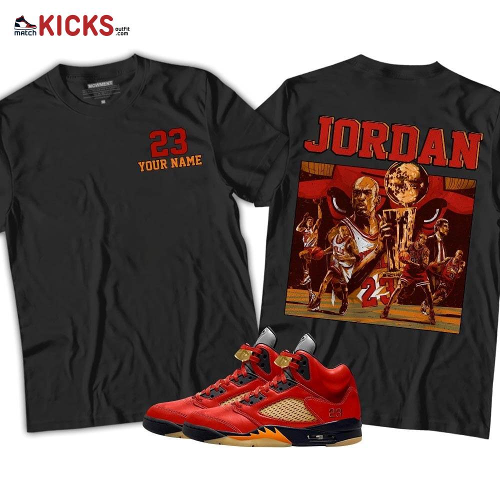 Custome Cup 23 Sneaker Shirt Match 5 Dunk On Mars, Jordan 5 Mars For Her MKO T-Shirt Custome Cup 23 Sneaker Shirt Match 5 Dunk On Mars, Jordan 5 Mars For Her MKO T-Shirt
