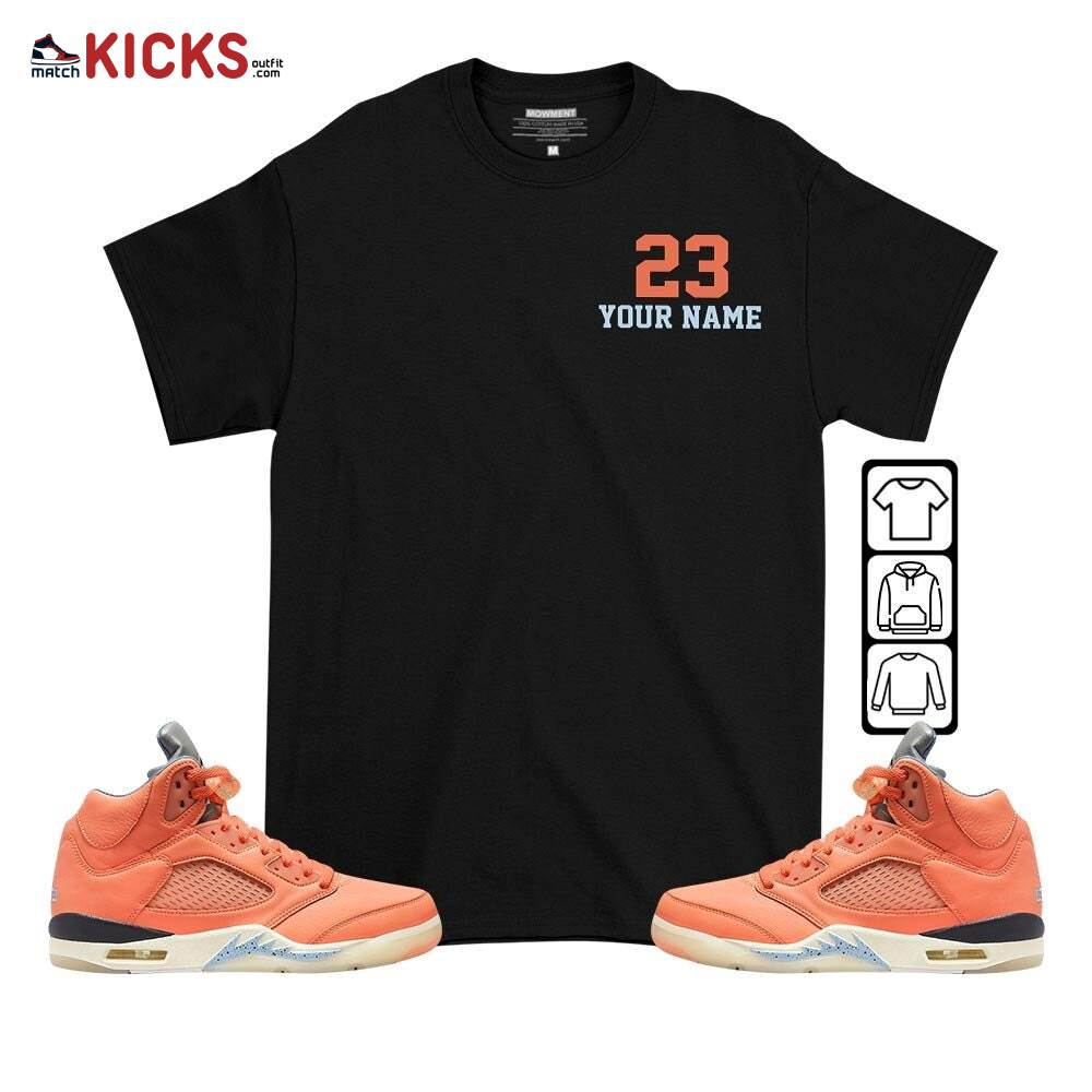 Custome Cup 23 Sneaker Shirt Match Crimson Bliss 5s, Jordan 5 DJ Khaled Crimson Bliss MKO T-Shirt