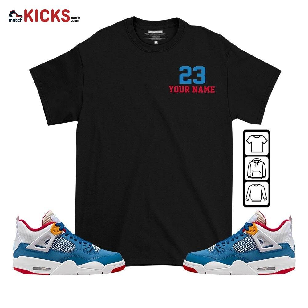 Custome Cup 23 Sneaker Shirt Match Messy Room 4s, Jordan 4 GS Messy Room MKO T-Shirt