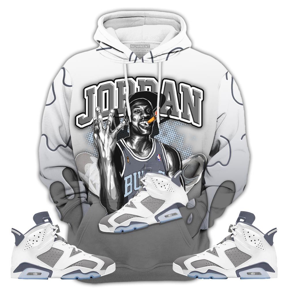D01Hd Jordan 23M Sneaker Shirt Match Retro Cool Grey 6S, Jordan 6 Cool Grey Hoodie Sweatshirt Tee All Over Print MKO Shirt
