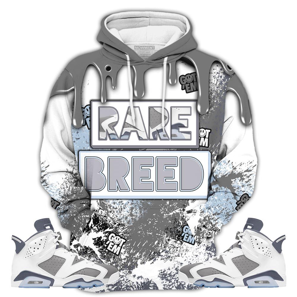D02Hd Rare Breed Sneaker Shirt Match Retro Cool Grey 6S, Jordan 6 Cool Grey Hoodie Sweatshirt Tee All Over Print MKO Shirt
