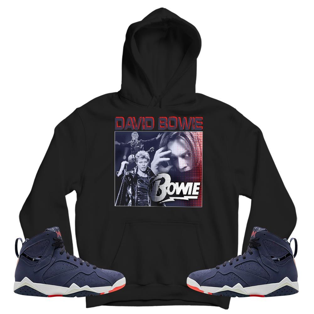 David Bowie Sneaker Shirt Match 7 Neutral Indigo, Jordan 7 Quai 54 MKO T-Shirt