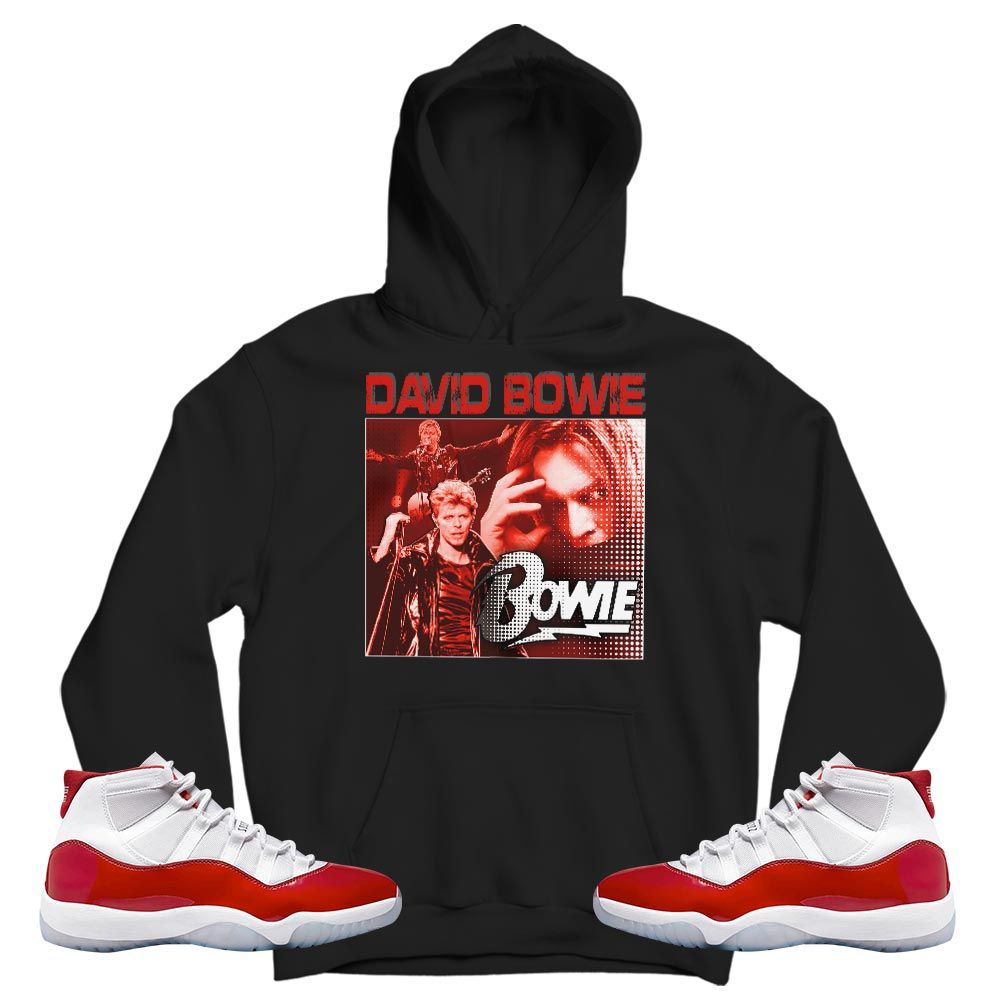 David Bowie Sneaker Shirt Match Cherry 11s, Jordan 11 Retro Cherry MKO T-Shirt