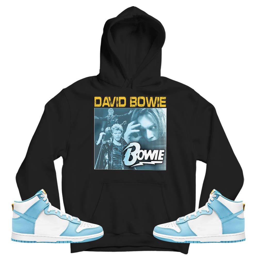 David Bowie Sneaker Shirt Match Dunk High Blue Chill, Dunk High Homer Simpson MKO T-Shirt