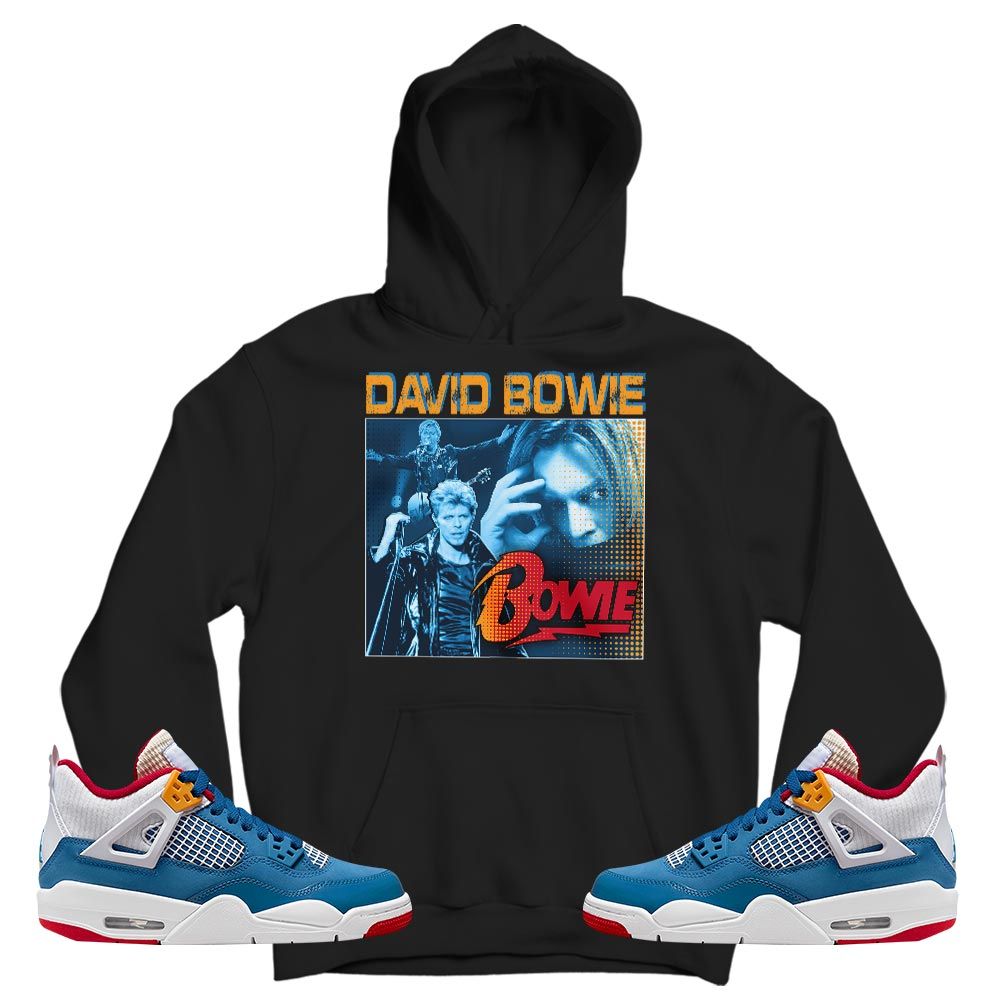 David Bowie Sneaker Shirt Match Messy Room 4s, Jordan 4 GS Messy Room MKO T-Shirt