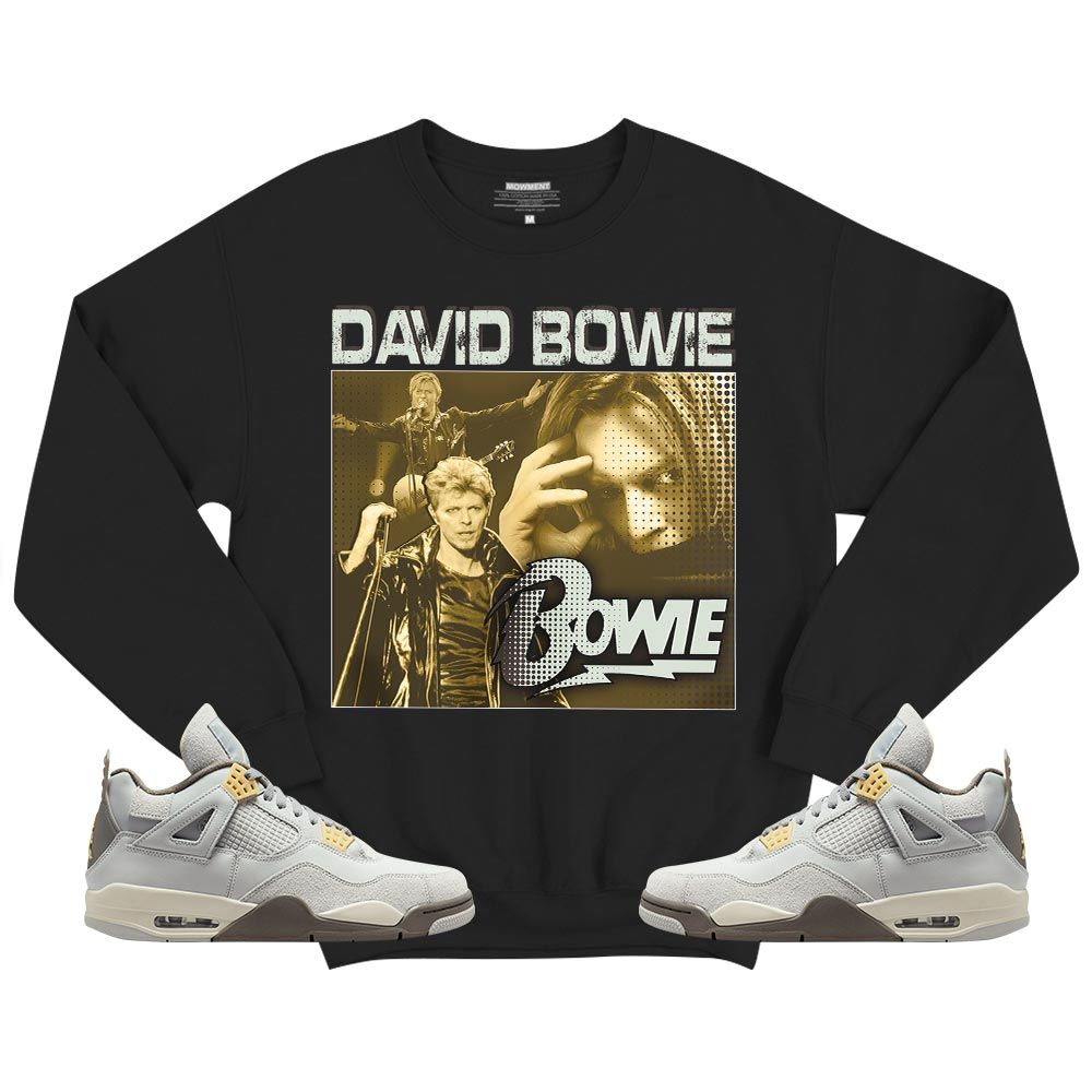 David Bowie Sneaker Shirt Match Retro Craft 4s, Jordan 4 Craft Photon Dust MKO T-Shirt David Bowie Sneaker Shirt Match Retro Craft 4s, Jordan 4 Craft Photon Dust MKO T-Shirt
