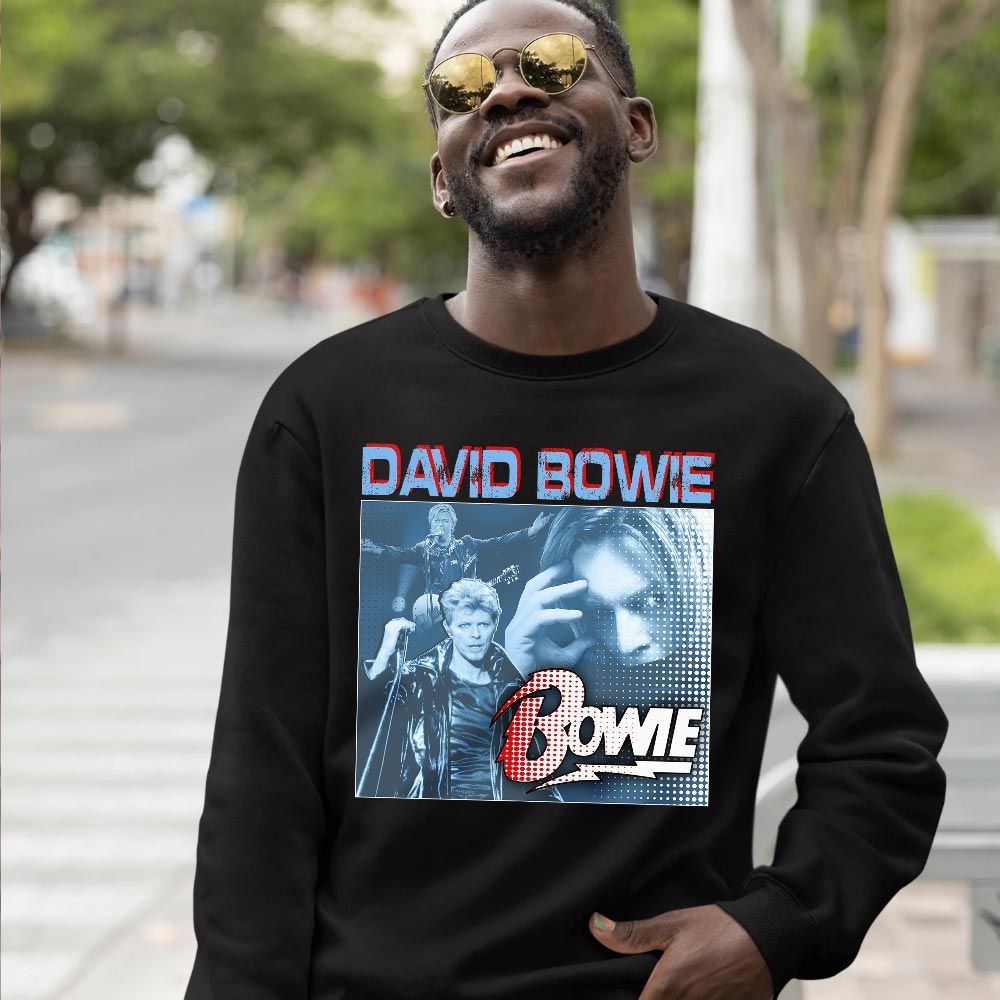 David Bowie Sneaker Shirt Match Retro University Blue 5s, Jordan 5 University Blue MKO T-Shirt David Bowie Sneaker Shirt Match Retro University Blue 5s, Jordan 5 University Blue MKO T-Shirt