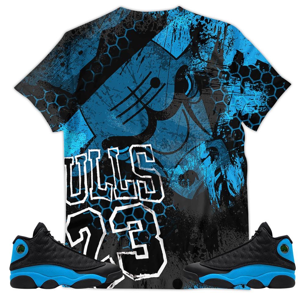 Design Number 23 Air Got Em 90S Sneaker Shirt Match Black University Blue 13S, Jordan 13 Black University Blue 2022 Hoodie Sweatshirt Tee All Over Print MKO Shirt