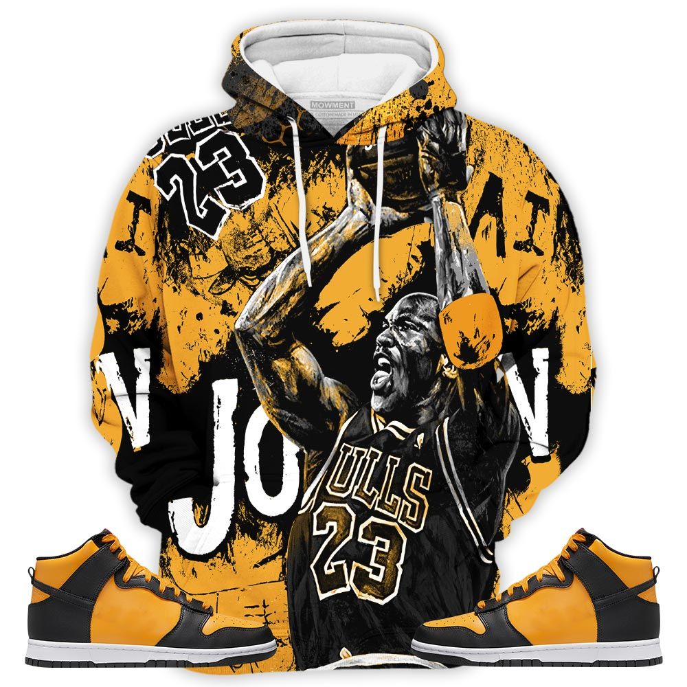Design Number 23 Air Got Em 90S Sneaker Shirt Match Dunk Reverse Goldenrod, Dunk High Bruce Lee Hoodie Sweatshirt Tee All Over Print MKO Shirt