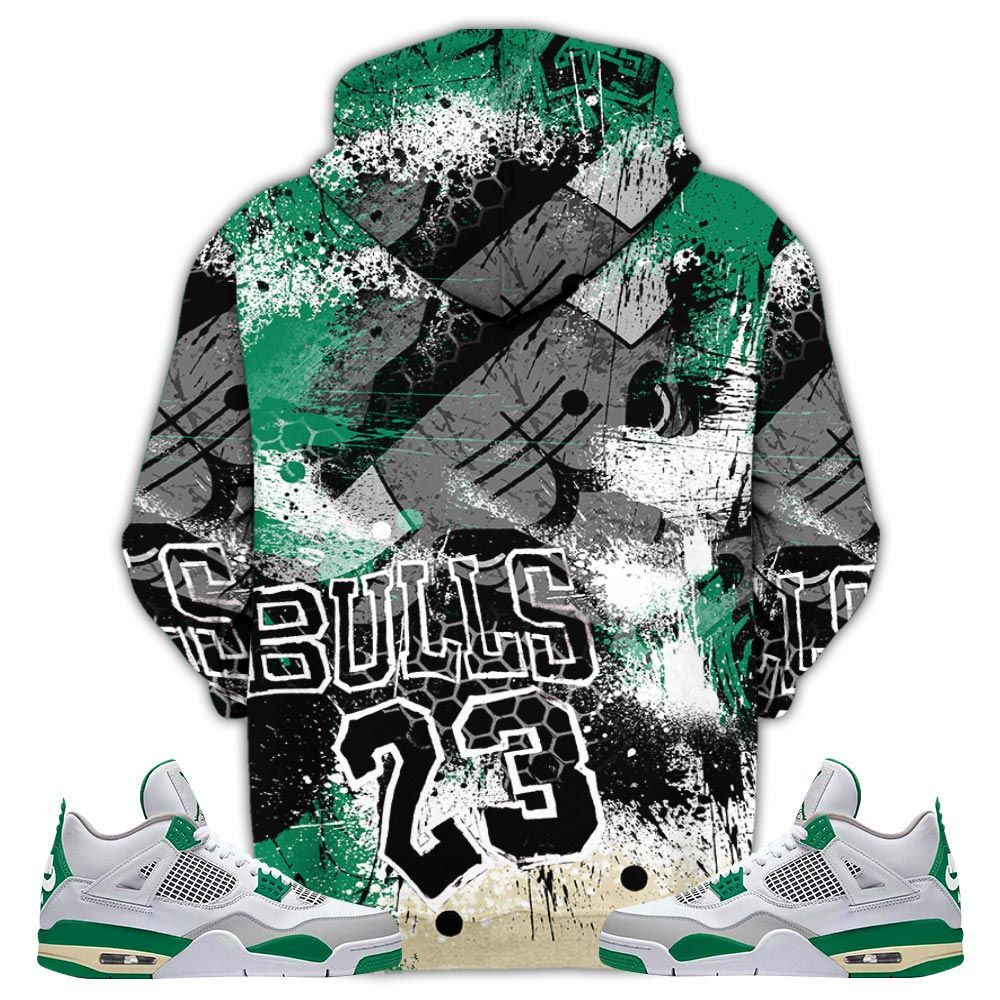 Design Number 23 Air Got Em 90S Sneaker Shirt Match Retro Pine Green 4S, Jordan 4 Pine Green Hoodie Sweatshirt Tee All Over Print MKO Shirt