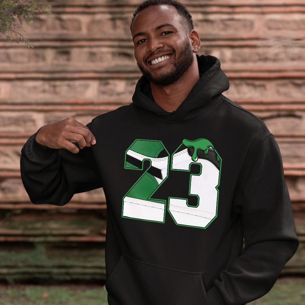 Design Number 23 Drip Shoes Sneaker Shirt Match Lucky Green 1s, Jordan 1 Lucky Green MKO T-Shirt Design Number 23 Drip Shoes Sneaker Shirt Match Lucky Green 1s, Jordan 1 Lucky Green MKO T-Shirt