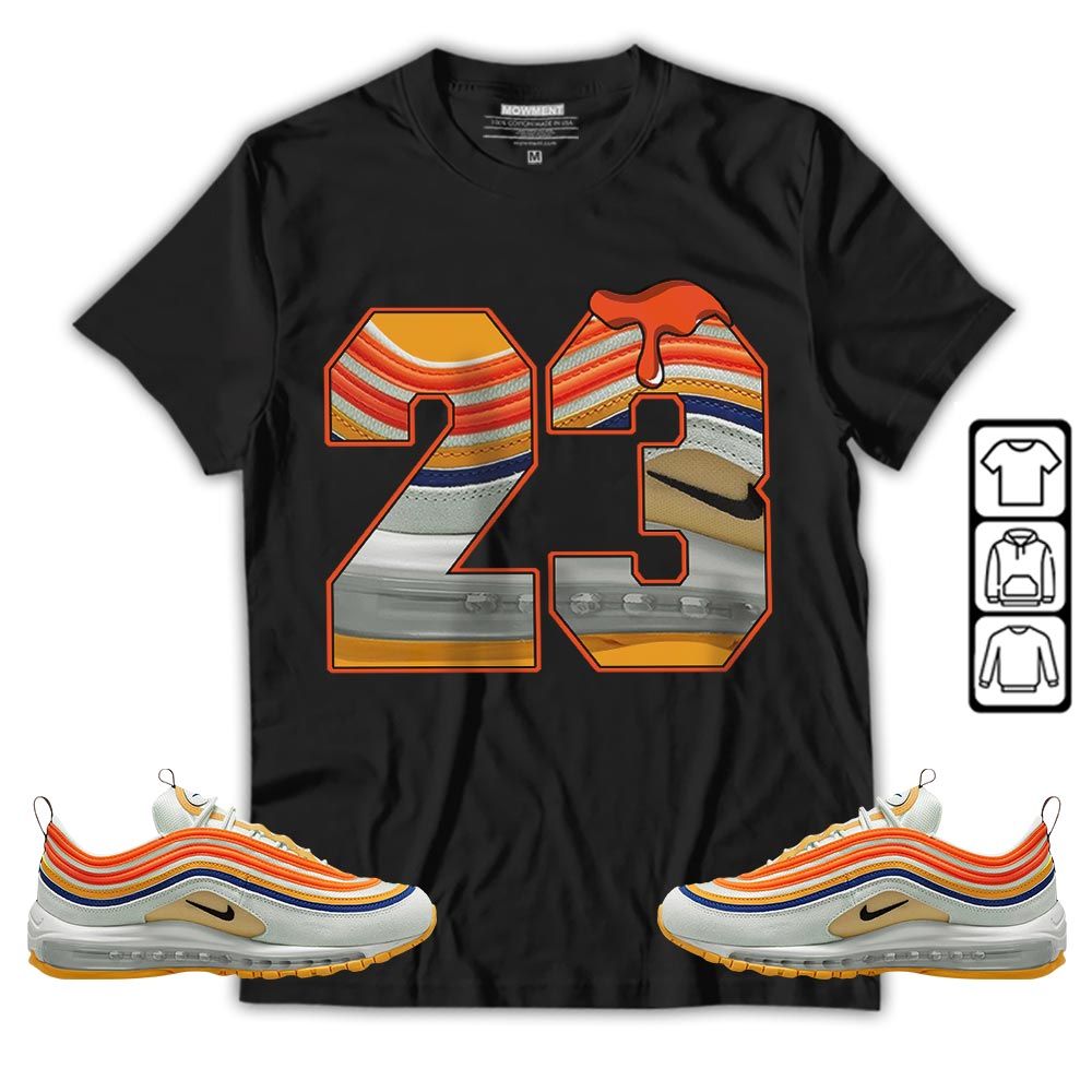 Design Number 23 Drip Shoes Sneaker Shirt Match Max 97 Frank Rudy, Air Max 97 SE Air Pressure MKO T-Shirt Design Number 23 Drip Shoes Sneaker Shirt Match Max 97 Frank Rudy, Air Max 97 SE Air Pressure MKO T-Shirt