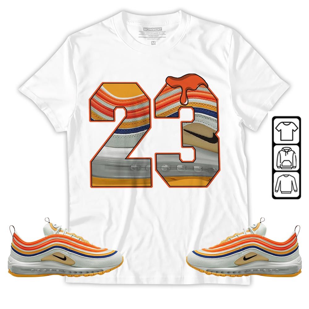Design Number 23 Drip Shoes Sneaker Shirt Match Max 97 Frank Rudy, Air Max 97 SE Air Pressure MKO T-Shirt Design Number 23 Drip Shoes Sneaker Shirt Match Max 97 Frank Rudy, Air Max 97 SE Air Pressure MKO T-Shirt