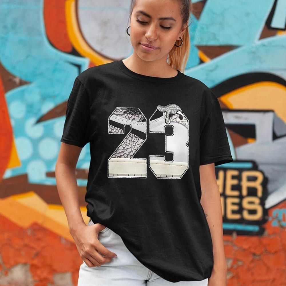 Design Number 23 Drip Shoes Sneaker Shirt Match OG Elephant 1s, Jordan 1 White Cement MKO T-Shirt Design Number 23 Drip Shoes Sneaker Shirt Match OG Elephant 1s, Jordan 1 White Cement MKO T-Shirt