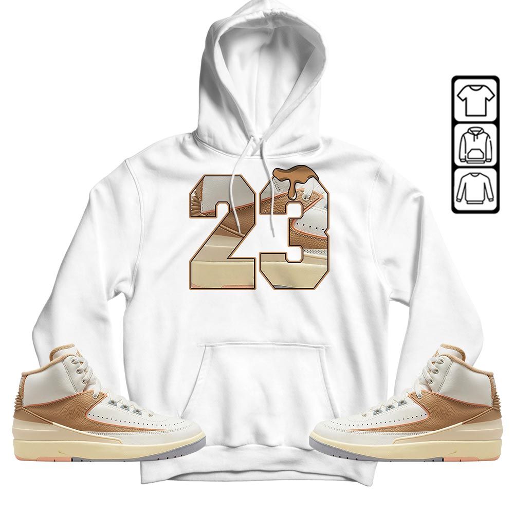 Design Number 23 Drip Shoes Sneaker Shirt Match Retro Craft 2s, Jordan 2 Craft MKO T-Shirt