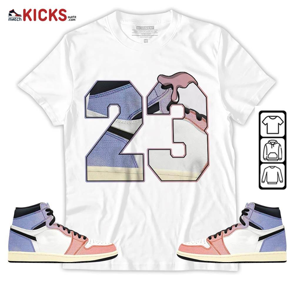 Design Number 23 Drip Shoes Sneaker Shirt Match Retro Skyline 1s, Jordan 1 High OG Skyline MKO T-Shirt