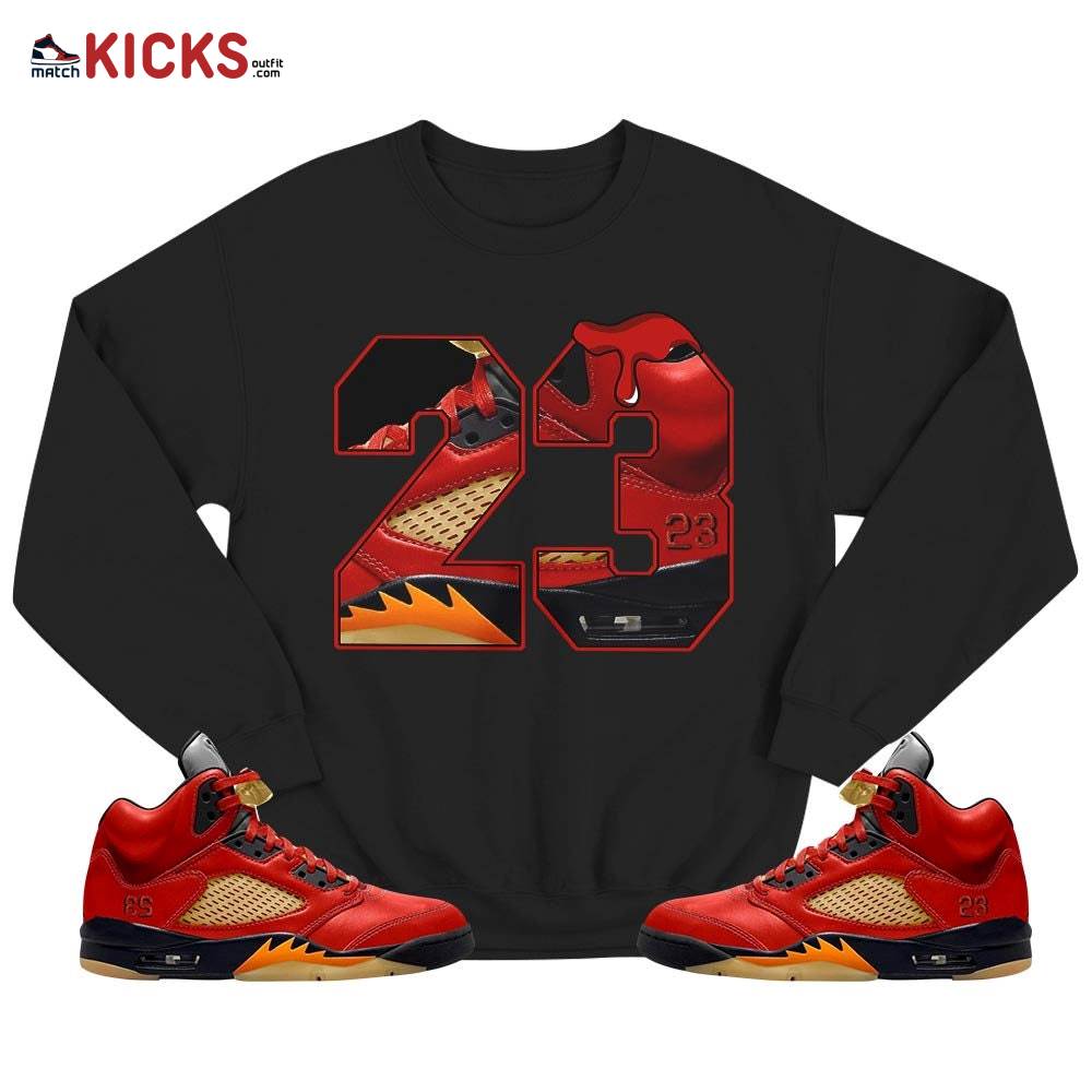 Design Number 23 Sneaker Shirt Match 5 Dunk On Mars, Jordan 5 Mars For Her MKO T-Shirt Design Number 23 Sneaker Shirt Match 5 Dunk On Mars, Jordan 5 Mars For Her MKO T-Shirt