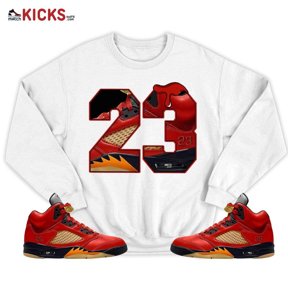 Design Number 23 Sneaker Shirt Match 5 Dunk On Mars, Jordan 5 Mars For Her MKO T-Shirt Design Number 23 Sneaker Shirt Match 5 Dunk On Mars, Jordan 5 Mars For Her MKO T-Shirt