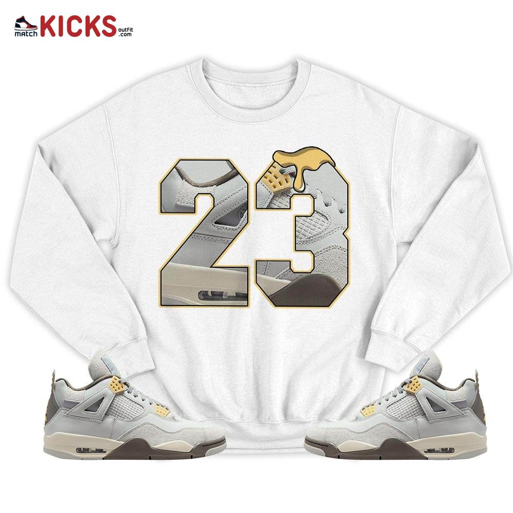 Design Number 23 Sneaker Shirt Match Retro Craft 4s, Jordan 4 Craft Photon Dust MKO T-Shirt Design Number 23 Sneaker Shirt Match Retro Craft 4s, Jordan 4 Craft Photon Dust MKO T-Shirt