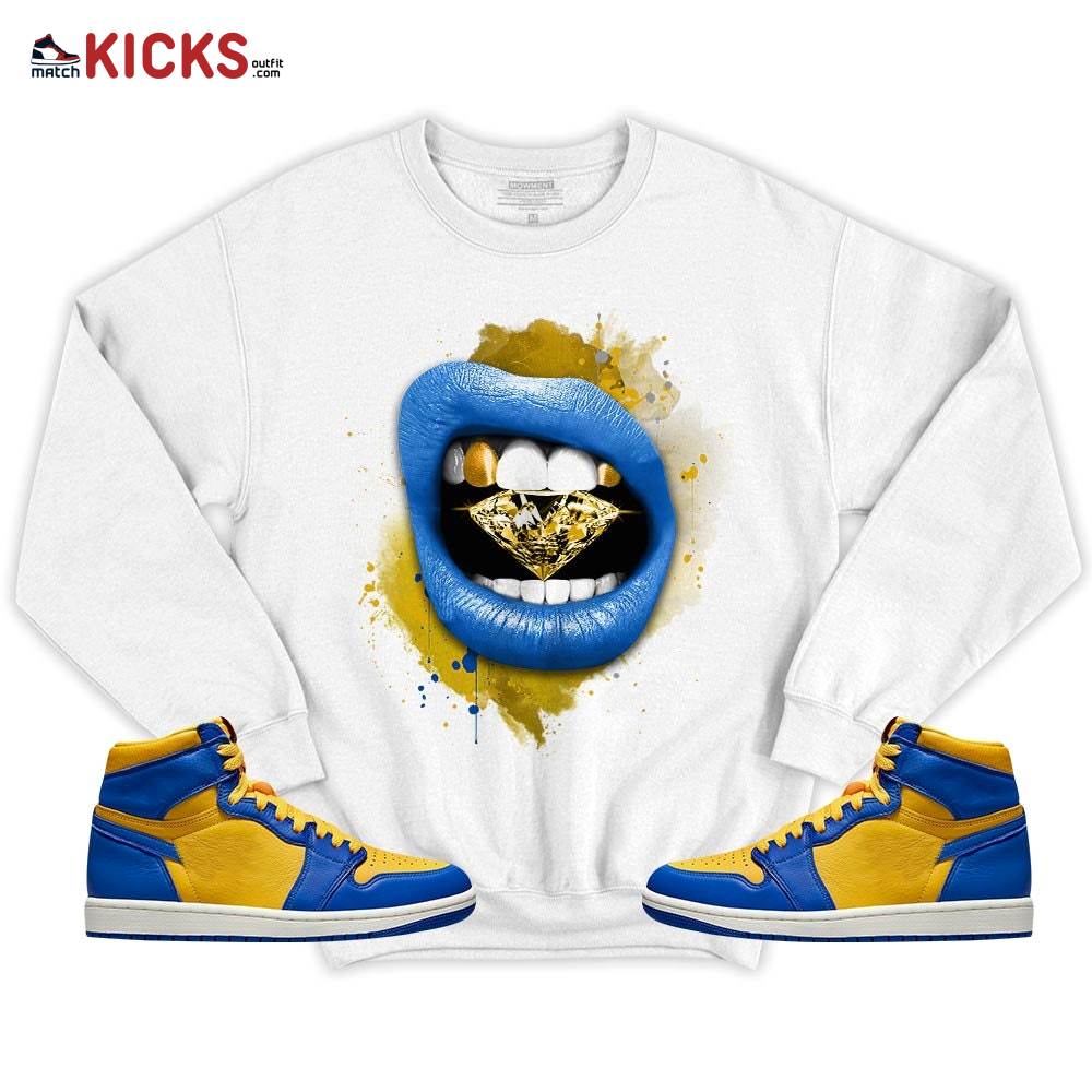 Diamond Lips Sneaker Shirt Match 2023 Laney 1s, Jordan 1 Retro High Laney MKO T-Shirt Diamond Lips Sneaker Shirt Match 2023 Laney 1s, Jordan 1 Retro High Laney MKO T-Shirt